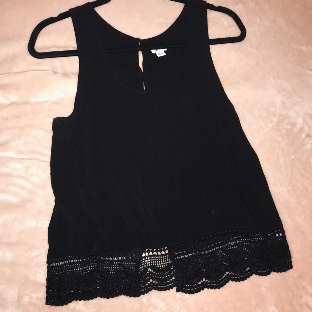 Black tank top